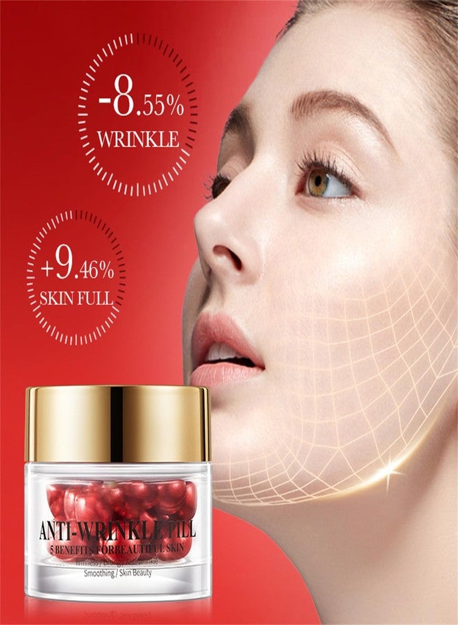 Cappuvini Anti Wrinkle Pill Serum, Anti-Wrinkle Essential Oil, Firmness/Lifting/Anti Wrinkle/Smoothing/Skin Beauty, Anti-Aging Pill Serum 5 Benefits for Beautiful Skin (Anti-Wrinkle Pill) - Image 3